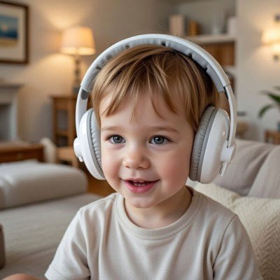 casque anti bruit bébé blanc enfant salon