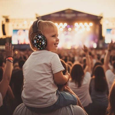 casque anti bruit bébé papa spectacle plein air