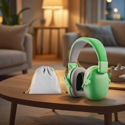 casque anti bruit pour bébé vert menthe