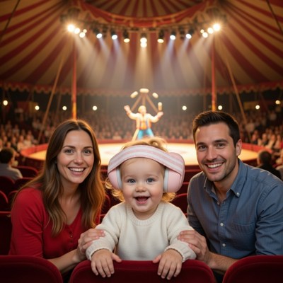 casque antibruit bébé cirque