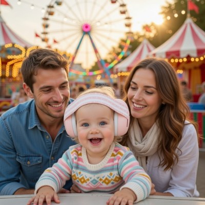 casque antibruit bébé fête foraine