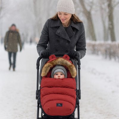chancelière rouge grenat maman