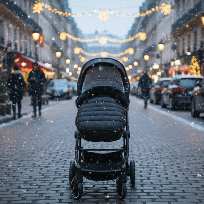 chancelière universelle pour poussette noire