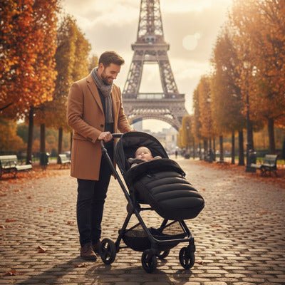 chancelière universelle pour poussette papa tour Eiffel