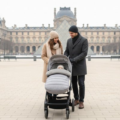 chancelière universelle pour poussette parents musée