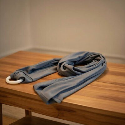 écharpe de portage bébé gris anthracite