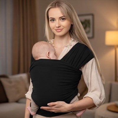 écharpe porte bébé noire