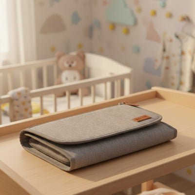 matelas à langer nomade gris chiné