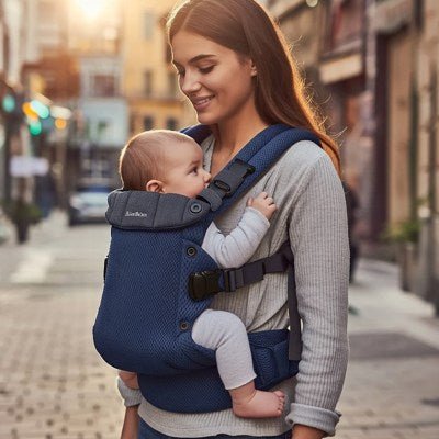 porte bébé baby bjorn marin maman