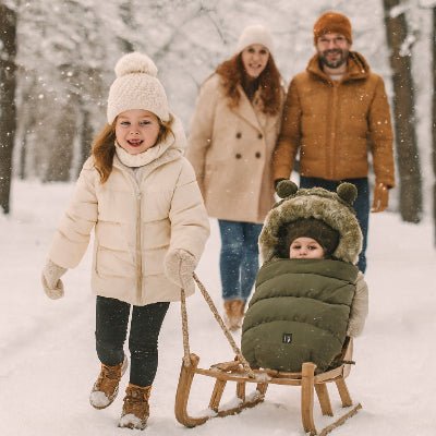 poussette chancelière vert kaki foncé