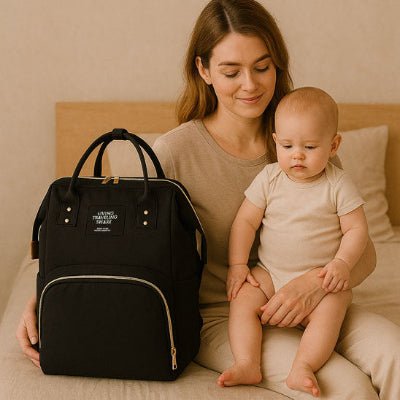 sac à dos à langer noir