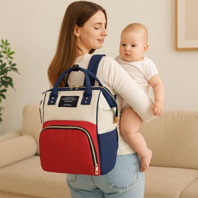 sac à dos à langer trois couleurs
