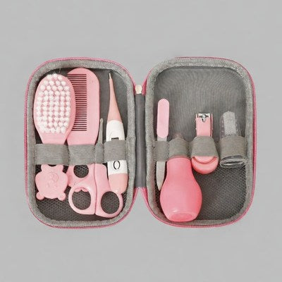 trousse de soin bébé rose
