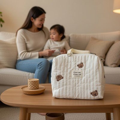 trousse toilette bébé ourson salon